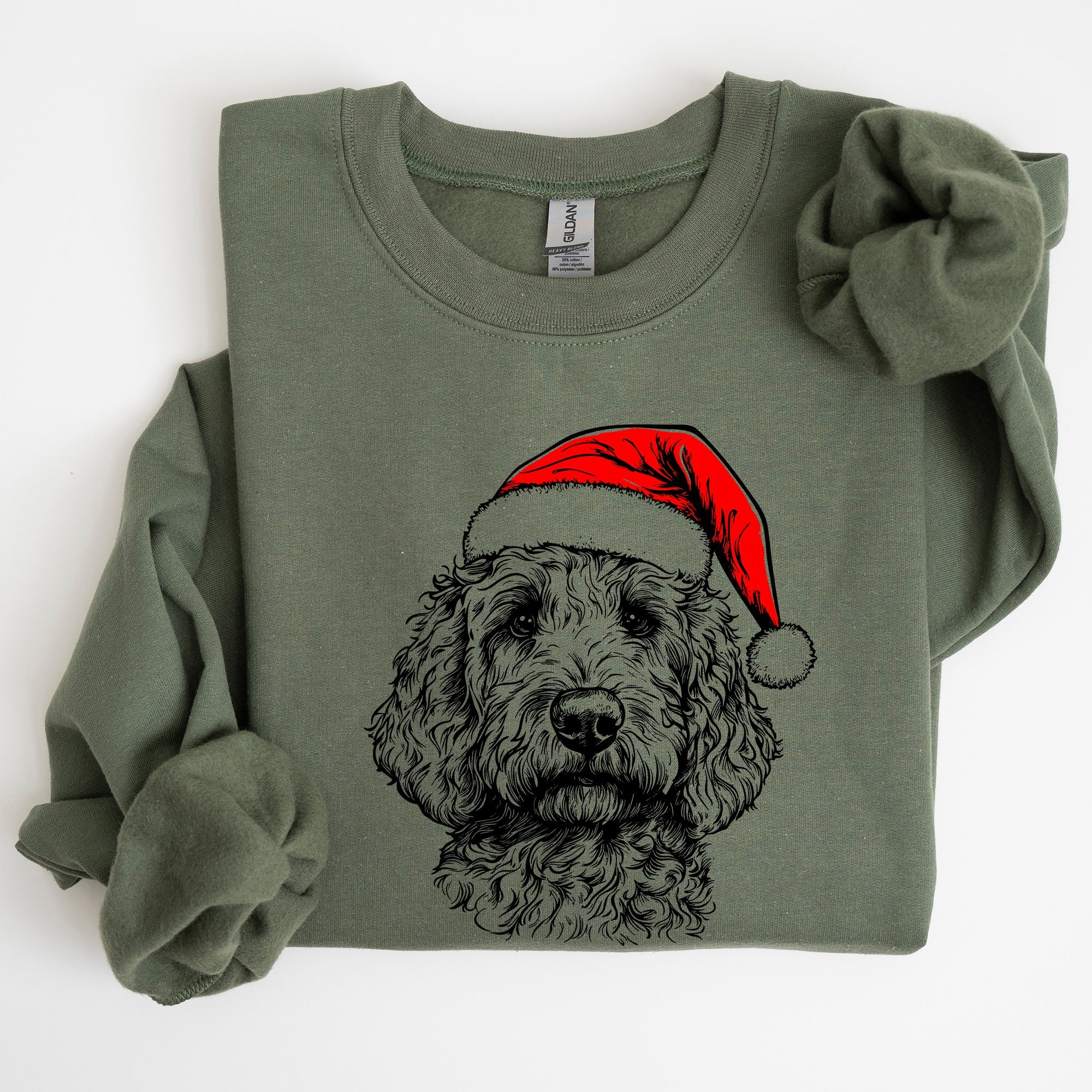 Goldendoodle, Santa, Dog, Christmas, Dog Lover, Pet Sweatshirt
