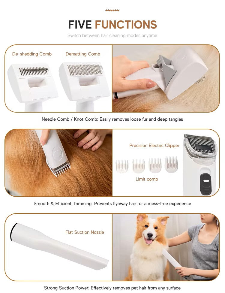 Dr. Milou 5-in-1 Wireless Pet Grooming Kit